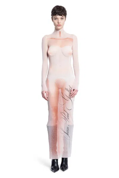 Jean Paul Gaultier Le Classique Printed Stretch-jersey Turtleneck Maxi Dress In Multicolor