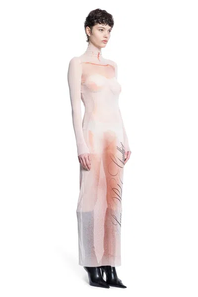 Jean Paul Gaultier Le Classique Printed Stretch-jersey Turtleneck Maxi Dress In Multicolor