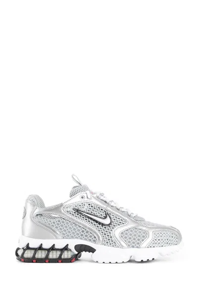 Nike Air Zoom Spiridon Cage 2 Rubber-trimmed Mesh And Leather Sneakers In Grey