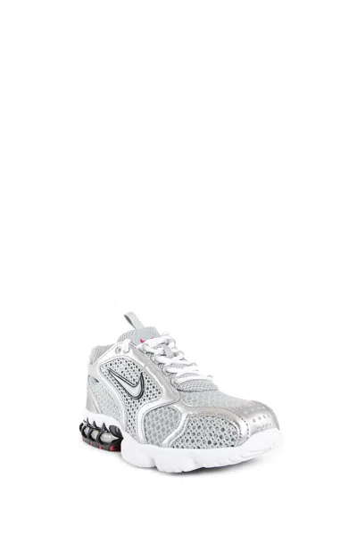 Nike Air Zoom Spiridon Cage 2 Rubber-trimmed Mesh And Leather Sneakers In Grey