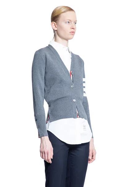 Thom Browne Woman Grey Knitwear In Grey