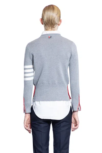 Thom Browne Woman Grey Knitwear In Grey