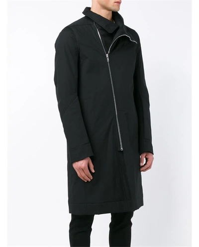 Shop Rick Owens Cotton-blend Asymmetric Coat