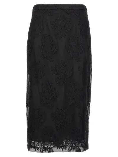 Dolce & Gabbana Lace Sheath Skirt Skirts