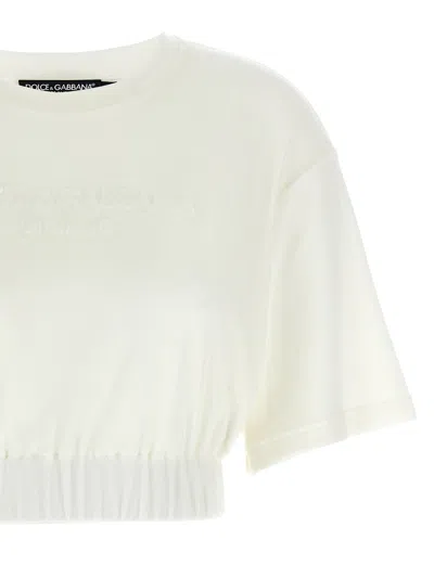 Dolce & Gabbana Chenille Top With Tonal-logo