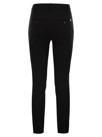 Dondup Black Carmen Slim Chino Trousers