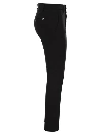 Dondup Black Carmen Slim Chino Trousers