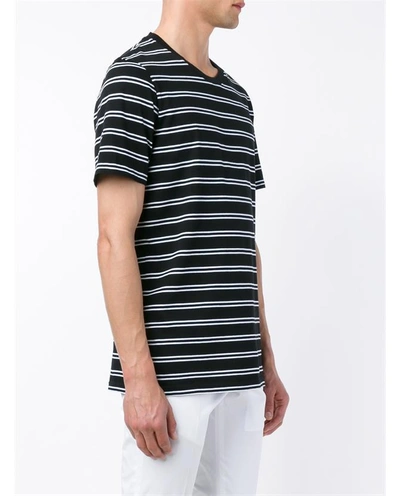 Shop Maison Margiela Three Pack Striped Short Sleeve T-shirts