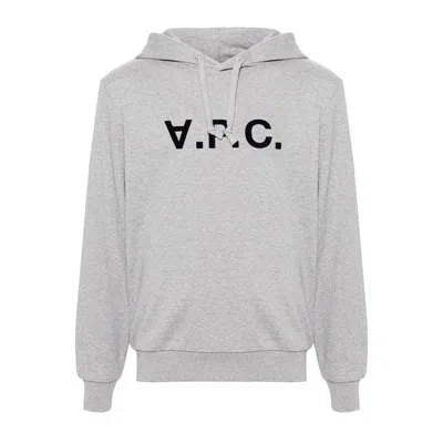 A.p.c. Hoodie Standard Grand Vpc Gots In China Grey/dark Navy
