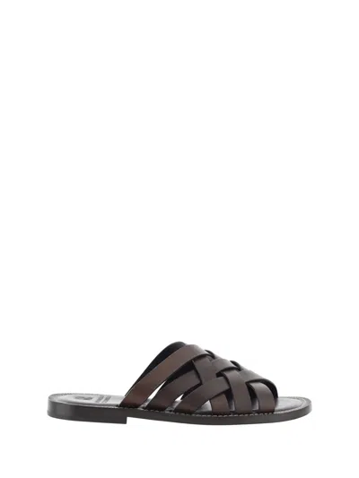 Shop Brunello Cucinelli Sandals In Brown