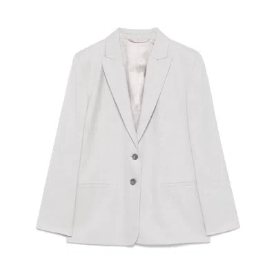 Calvin Klein Mélange-effect Flannel Blazer In Multicolor