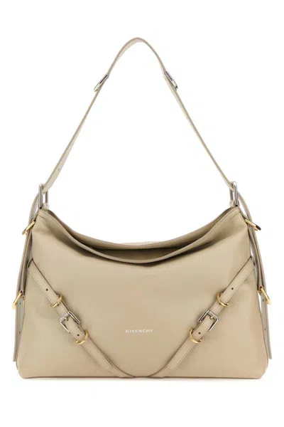 Givenchy Medium Voyou Bag In Beige Leather In Beige O Tan