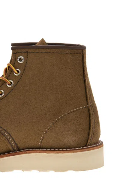 Red Wing Shoes Classic Moc Ankle Boots In Olive Green