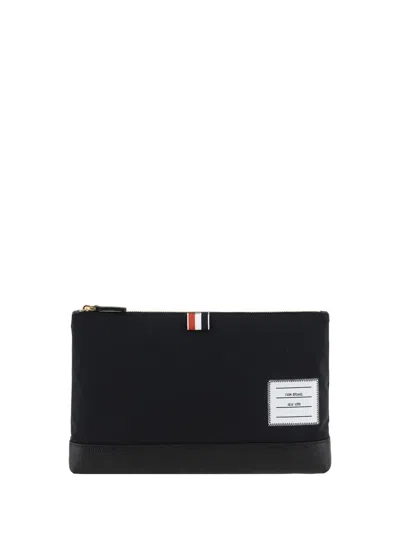 Shop Thom Browne Clutches In Black