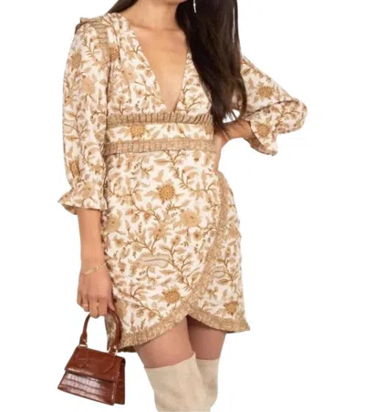 Cleobella Victoria Mini Dress In Autumn Block Print In Multi