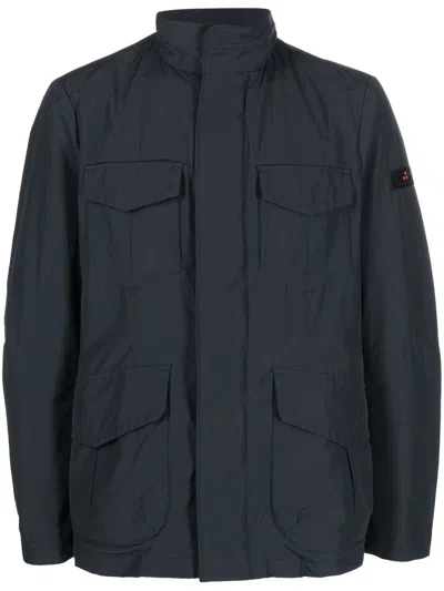 Peuterey Long Sleeve Casual Jacket In Blue