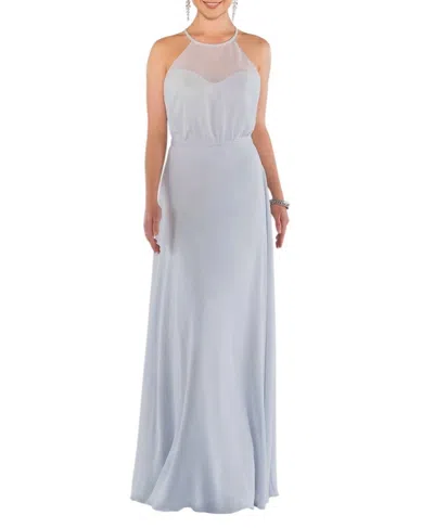 Sorella Vita Modern Flowing Bridesmaid Dress In Arctic Blue In Blue
