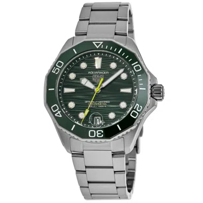 Tag Heuer Mens Green Wbp5116.ba0013 Aquaracer Professional 300 Stainless-steel Automatic Watch In Green