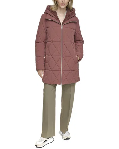 Andrew Marc Islee Coat In Purple