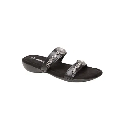 Minnetonka Brenn Slide Sandal In Black