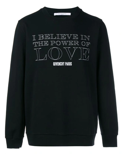 Givenchy Power Of Love Print Cotton Sweatshirt ModeSens
