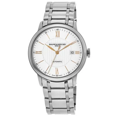 Baume & Mercier Classima Automatic Silver Dial Steel Men's Watch 10374 In Silver