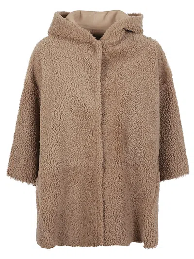Enes Alice Suede Leather Jacket In Brown