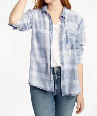 Splendid Lilly Shirt In Dune Plaid In Multi