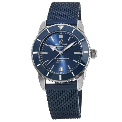 Breitling Superocean Heritage Automatic 42 Blue Dial Rubber Strap Men's Watch Ab2010161c1s1 In Blue