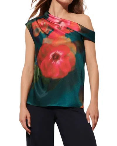 Figue Gilda Top Floral Exp Tranquility Teal In Multi