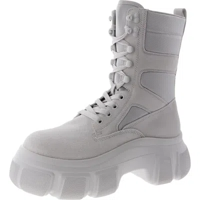 Steve Madden Rivka Womens Suede Platform Winter & Snow Boots In Beige