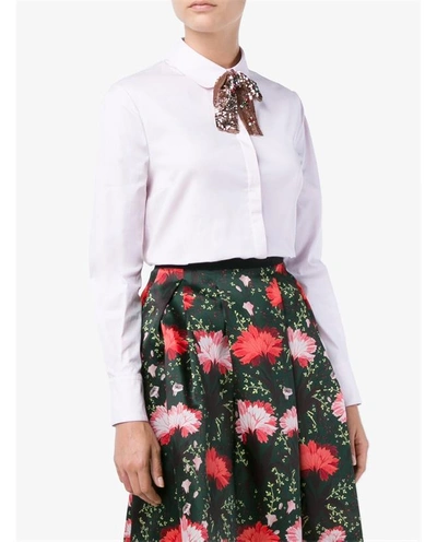 Shop Gucci Shirt With Sequin Embellished Tie