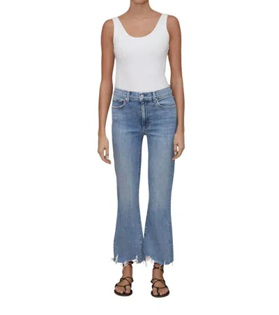 Le Jean Bella Crop Flare Jean In Beach House In Multi