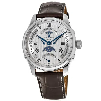 Longines Master Collection Moonphase Retrograde Men's Watch L2.739.4.71.3 In White