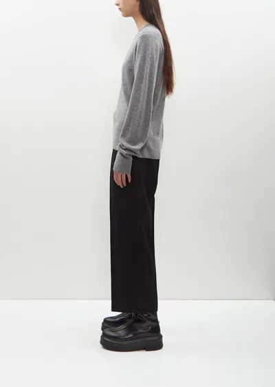 Totême Cashmere Crewneck Sweater In Grey Melange