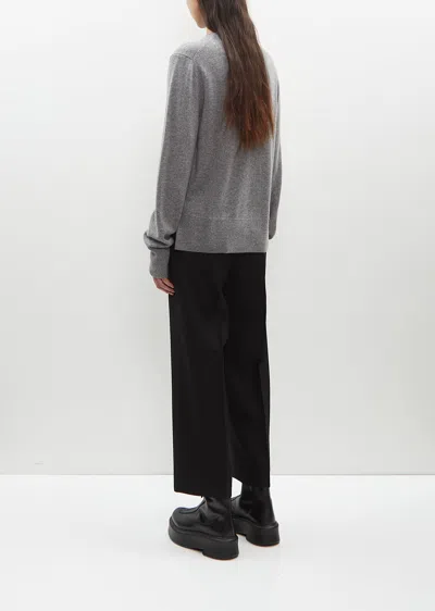 Totême Cashmere Crewneck Sweater In Grey Melange