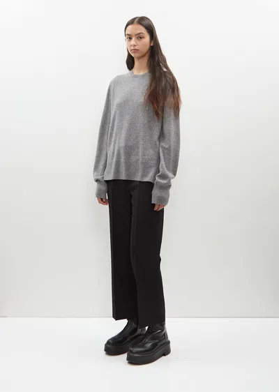Totême Cashmere Crewneck Sweater In Grey Melange
