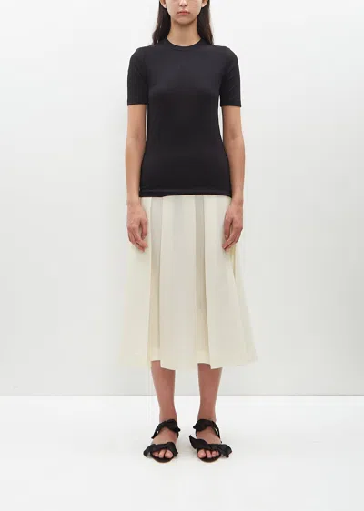 Totême Classic Ribbed T-shirt In Black
