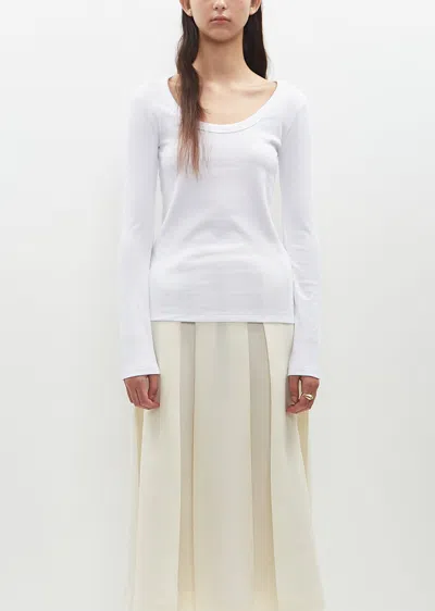 Totême Classic Rib Top In White