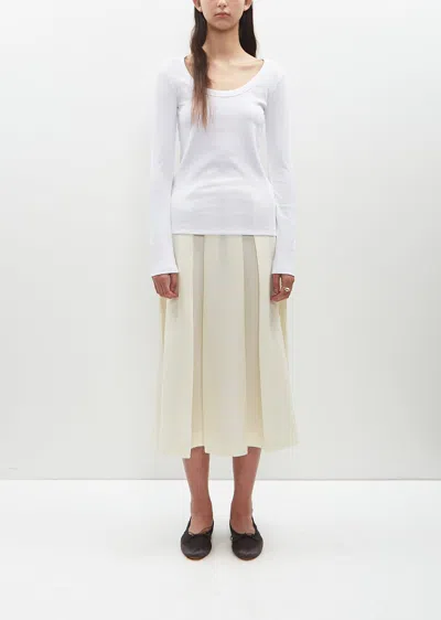 Totême Classic Rib Top In White