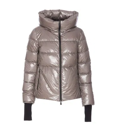Herno Down Jacket In Glazed Ripstop 2l In Grey