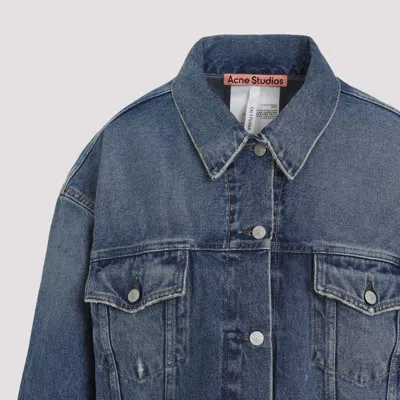 Acne Studios Washed Denim Jacket In Blue