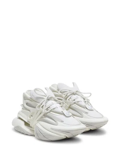 Balmain Unicorn Trainers In Neoprene And Leather In White
