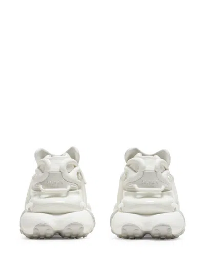 Balmain Unicorn Trainers In Neoprene And Leather In White