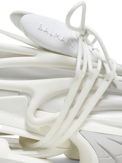Balmain Unicorn Trainers In Neoprene And Leather In White