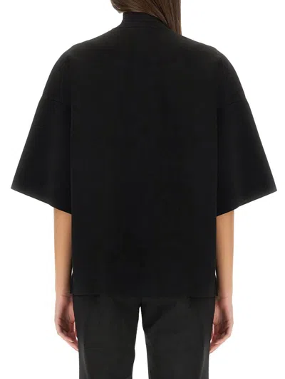 Theory Essential Turtleneck Top In Black