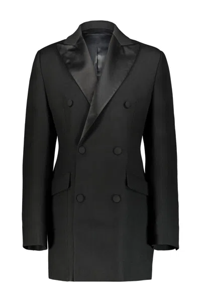 Wardrobe.nyc Sculptured Blazer Dress Clothing In Black