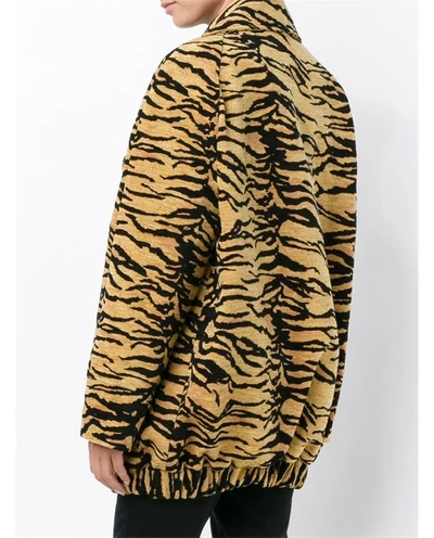 Shop Adam Lippes Tiger Jacquard Oversized Jacket