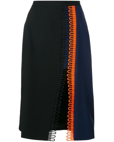 Christopher Kane Loop-lace A-line Midi Skirt