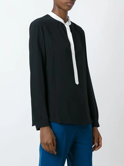 Shop Stella Mccartney Eva Crepe Shirt In Black
